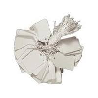 Pk of 250 premium quality 37 x 24 mm white strung tags
