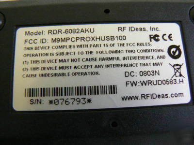 Rf ideas rfid reader pc prox hid usb com rdr-6082AKU