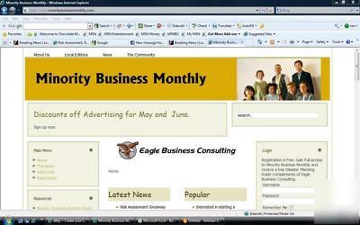 Minority business monthly local territory license