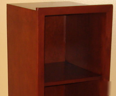 New wood towel box book case alcove shelf unit 