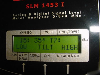 Nice sencore slm 1453 i ingress tilt signal level meter