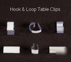 Poly premier 14' table skirts & clips 