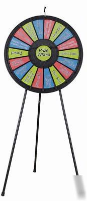 18-slot black floor stand prize wheel (31