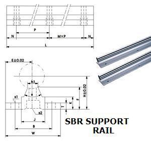 2 sbr sets +4 ballscrews RM1605+4BK/BF12 +4 couplers 