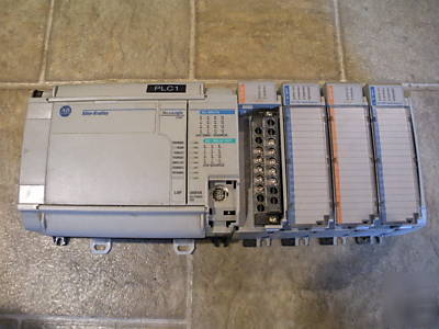 Allen bradley micrologix 1500 w/ 2 input & output cards