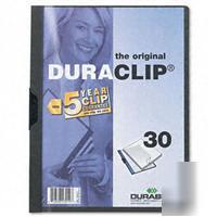 Durable duraclip clear front vinyl report cover, 30-...