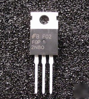 FQP2N80 mosfet n-ch 800V 2.4A to-220 fairchild qty 25