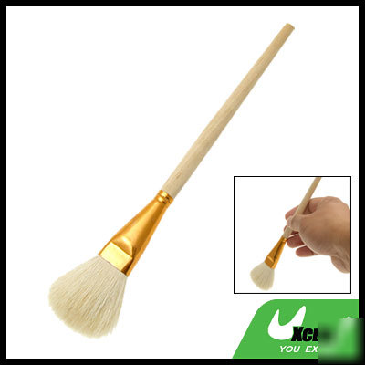 Fluffy mop watercolor paint brush with wooden handle