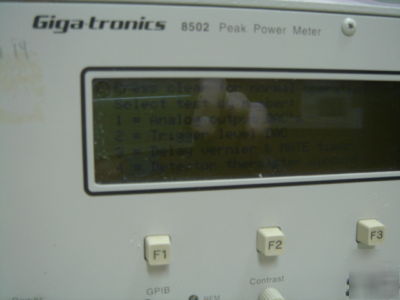 Gigatronics 8502 peak power meter