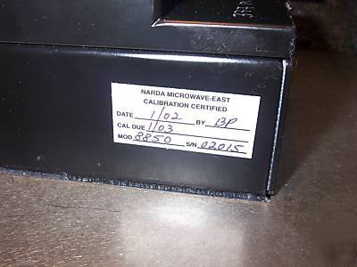 Narda loral 8850 3 khz to 110 mhz induced current meter