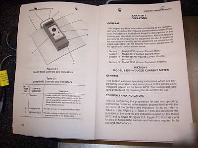Narda loral 8850 3 khz to 110 mhz induced current meter