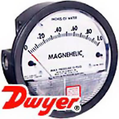 New brand old stock dwyer magnehelic pressure gage 2304