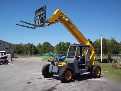 New gehl RS5 forklift,34' height, lifts 6000 lbs, tires