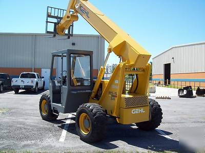 New gehl RS5 forklift,34' height, lifts 6000 lbs, tires