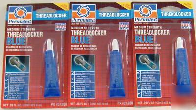 Permatex medium strength threadlocker blue 24200 3 pack