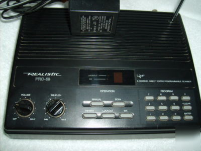 Realistic pro-59 scanner 8 channel direct programmable