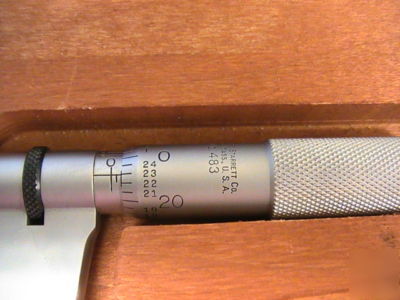 Starrett v-anvil micrometer no. 483 w/case