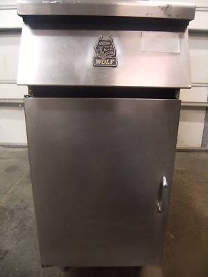 Wolf fryer 35 lbs model no. ss wtf-42-s. natural gas