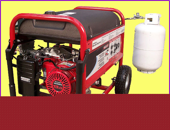 Triple-fuel honda 8750 w generator * electric start *