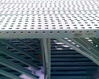 Pallet rack uprights usp teardrop used heavy duty 10 ft