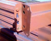 Pallet rack uprights usp teardrop used heavy duty 10 ft