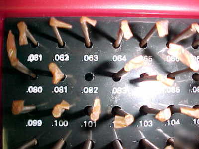 Pin gauge set - 0.061 thru 0.250 M1 minus
