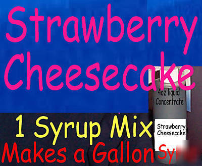 Strawberry cheesecake snow/shaved ice flavor syrup mix