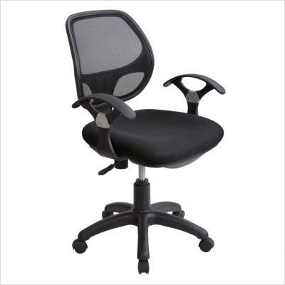 Techni mobili black mesh height adjustable office chair