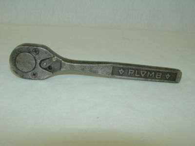 Vintage plumb 5249 ratchet socket wrench 3/8