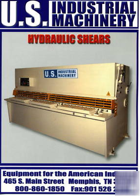 Used u. s. industrial model US625 hydraulic shear