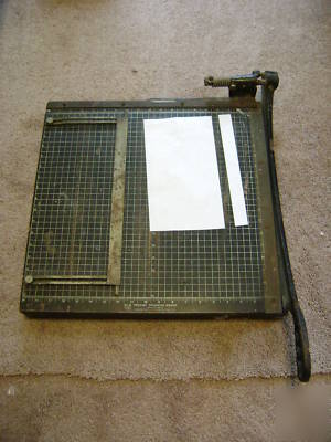  vintage #6 precise guillotine paper cutter american